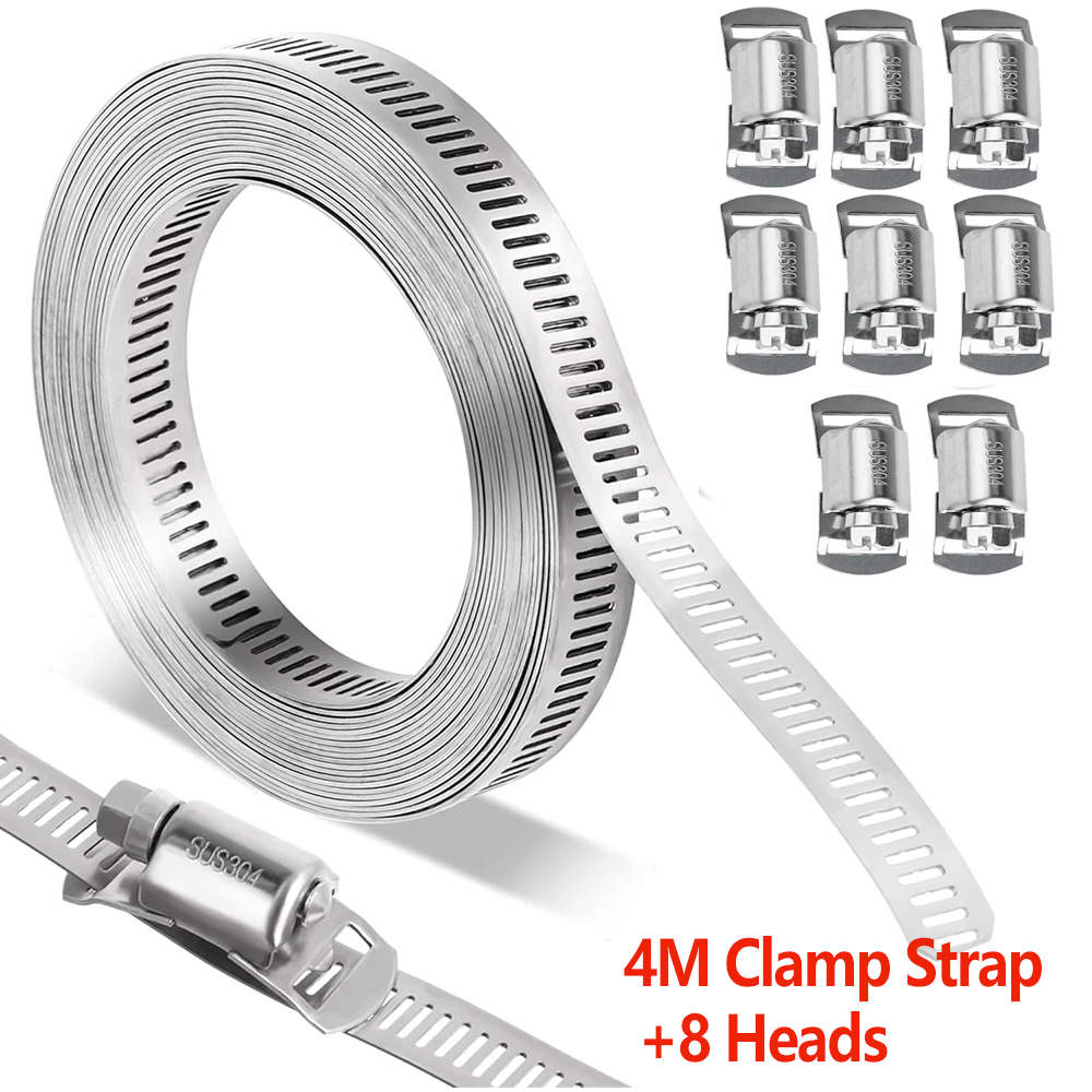 Pipe Clamp Bar - 4M 호스 클램프 스트랩 스크류 밴드