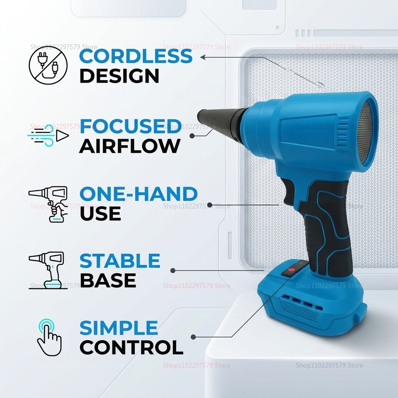 18V 브러시리스 무선 에어 더스터 전동 블로워 먼지  - Workshop Cleaning Tools 리뷰 및 가격